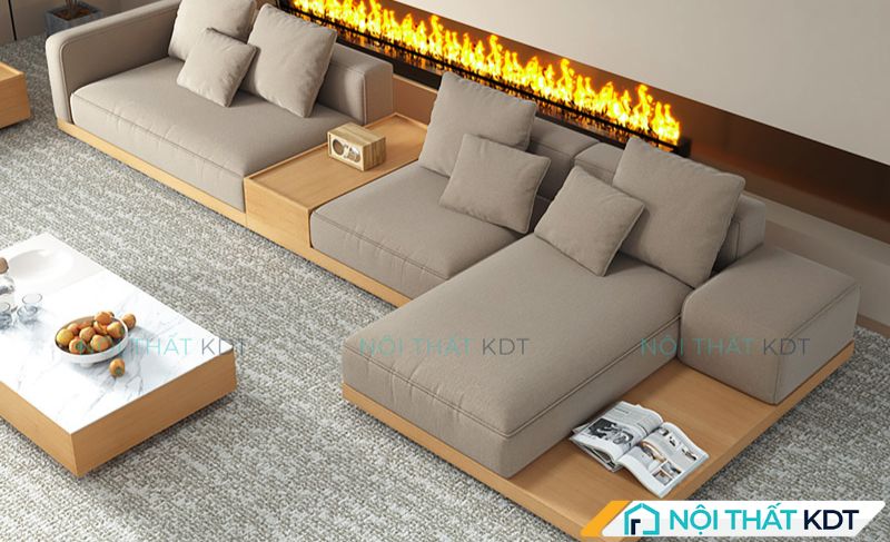 Sofa chữ L cỡ trung bình