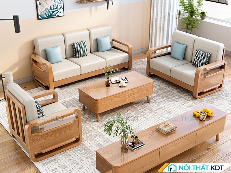 Kích thước các đồ nội thất khác cần tương quan với kích thước sofa