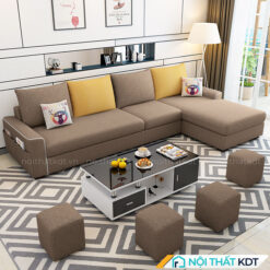 Sofa nỉ đệm rời 4 chỗ ngồi S23A4