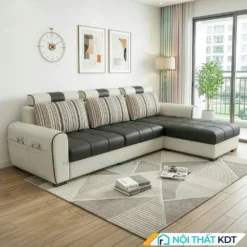 Sofa ni goc L 2m5 phong khach S37 L3 mau den