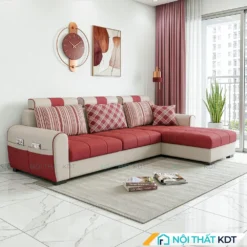 Sofa ni goc L 2m5 phong khach S37 L3 mau do