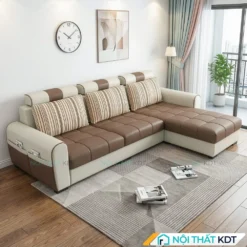 Sofa ni goc L 2m5 phong khach S37 L3 mau nau
