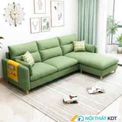Bộ sofa 3 chỗ văng vải nỉ thông minh tay mỏng S33