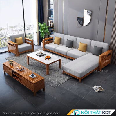 Bo sofa go soi hien dai cho phong khach S382 2