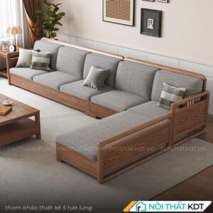 Mau sofa go dep cho phong khach S331 7