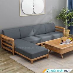 Sofa gỗ góc L độc đáo S385