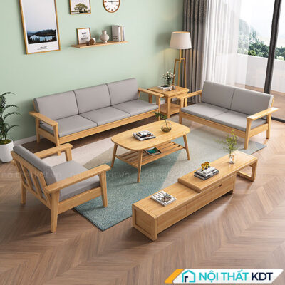 Sofa vang go 3 cho ngoi cho phong khach nho S321 1