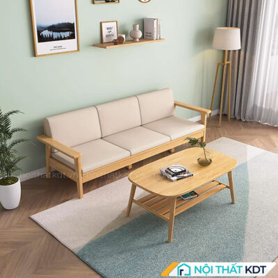 Sofa vang go 3 cho ngoi cho phong khach nho S321 2