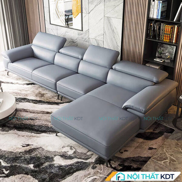 Sofa da goc L 4 cho ngoi S419