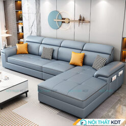 Sofa da góc L đệm rút S251D