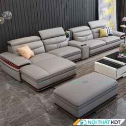 Sofa da góc L sang trọng S164