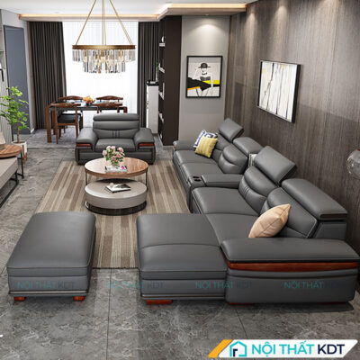 Sofa da goc L sang trong S164 4
