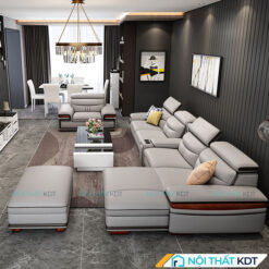 Sofa da goc L sang trong S164 6