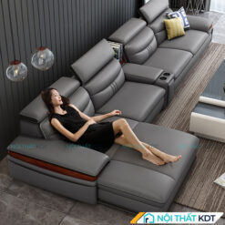 Sofa da goc L sang trong S164 8