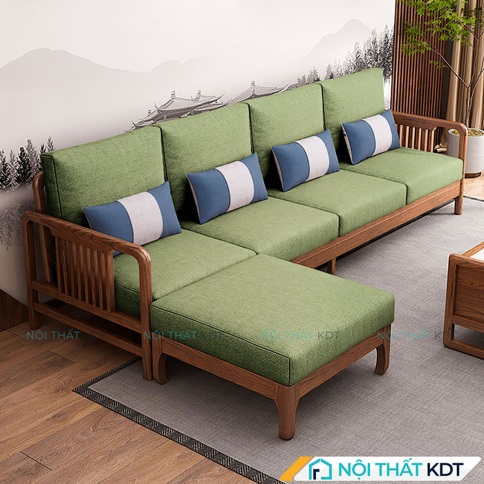 Sofa go nan dung tay vin mong S340 10