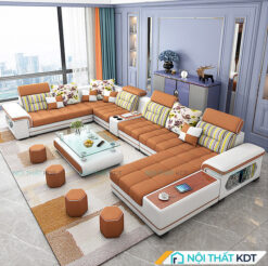 Sofa ni chu U 2 mau sac S410 4