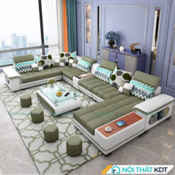 Sofa nỉ chữ U 2 màu sắc S410
