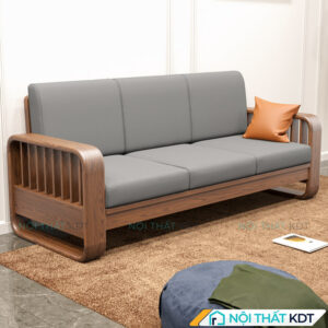 Sofa văng 3 chỗ ngồi gỗ sồi nhỏ gọn S274-V3