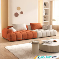 Sofa văng nỉ kiểu dáng vintage S434V