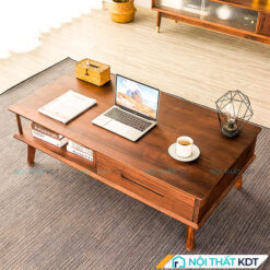 Bàn trà gỗ sồi nan dọc B82
