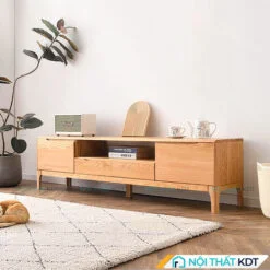 Kệ tivi gỗ sồi chân cao K89