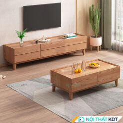 Bàn trà gỗ tự nhiên nhiều ngăn kéo B86
