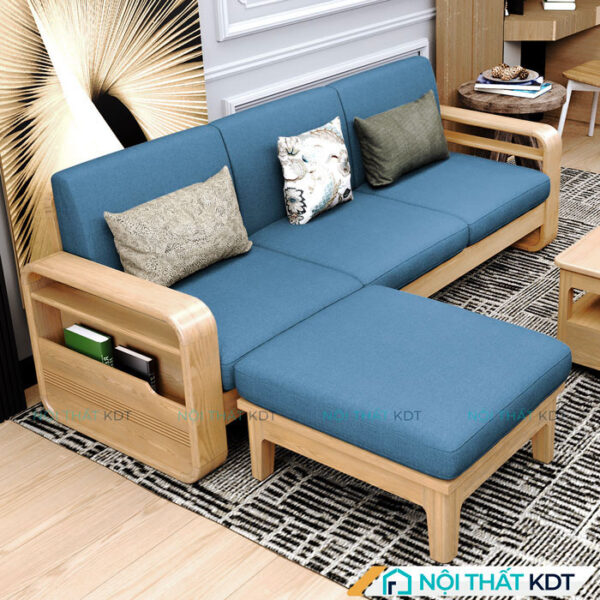 Sofa go 3 cho ngoi dai 2m S178A 1