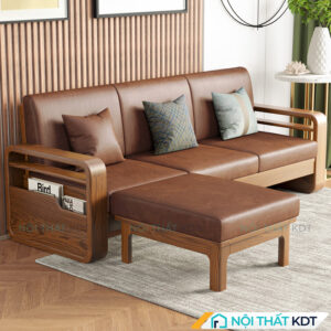 Sofa gỗ 3 chỗ ngồi đơn giản chắc chắn S178-L3