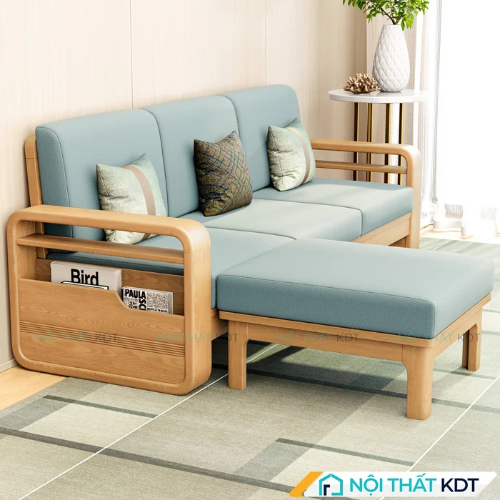 Mẫu sofa gỗ 3 chỗ ngồi đơn giản chắc chắn S173-L3
