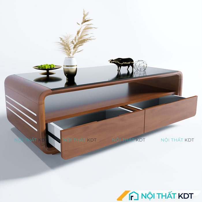 Bàn trà gỗ sồi bo góc B148