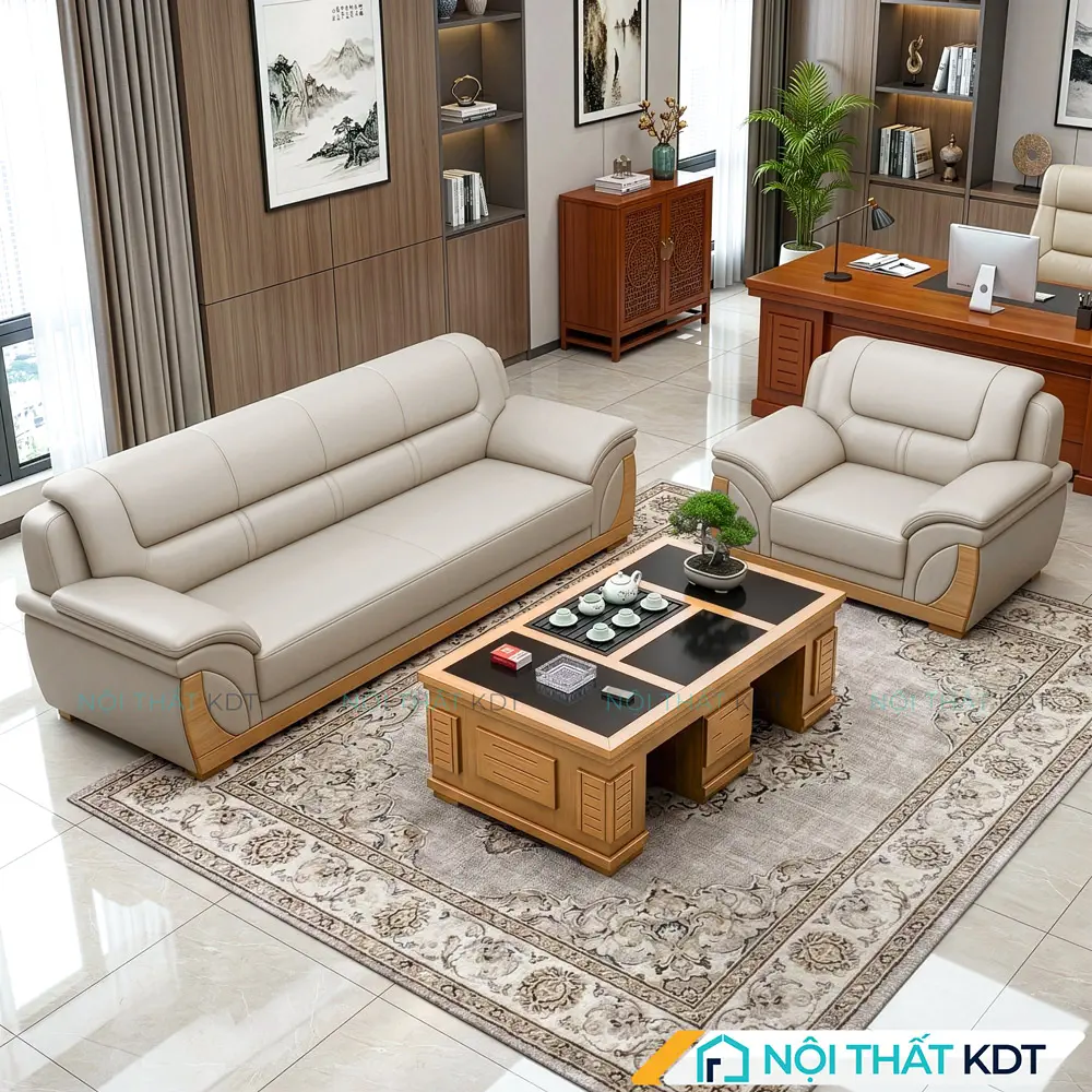 Bộ 2 ghế sofa phòng giám đốc S525