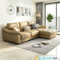 Ghe sofa da goc L phong cach Chau Au S225 L3 mau be result