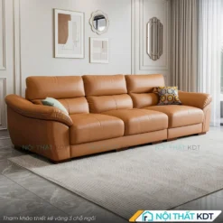Ghe sofa da vang 3 cho ngoi S225 result
