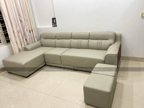 Ghế sofa bọc da S212 photo review