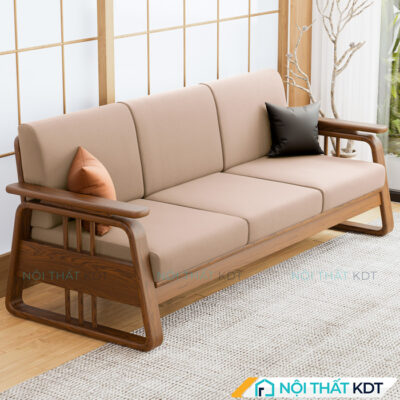 Ghe sofa vang go 3 cho ngoi S370 V3