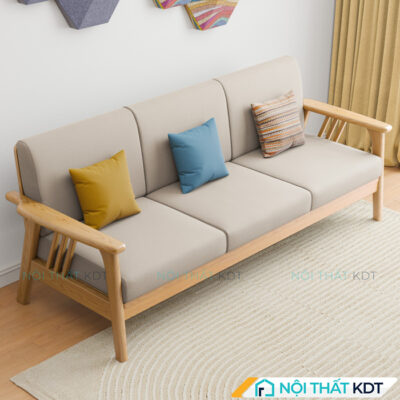 Ghe sofa vang go tay vin nho gon S260 V3 3