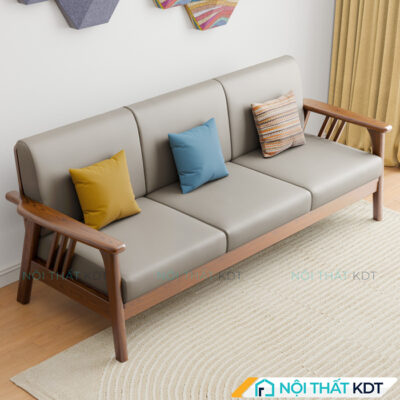 Ghe sofa vang go tay vin nho gon S260 V3 5