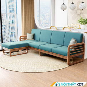 Ghế sofa gỗ nan ngang 4 chỗ ngồi S175-L4