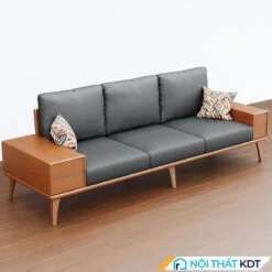 Ghế sofa văng gỗ tay vịn chứa đồ S296V