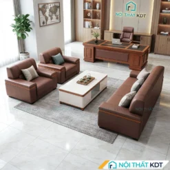 Bộ sofa văn phòng bọc da S451
