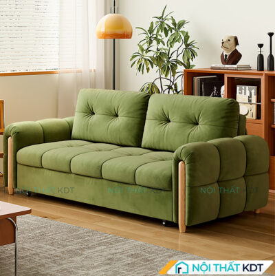 Sofa giuong boc ni rut lom SG01 2