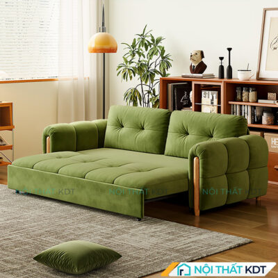 Sofa giuong boc ni rut lom SG01 4