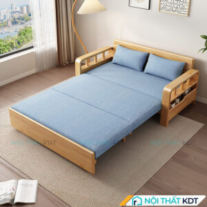Sofa giường gỗ có hộc chứa đồ SG15