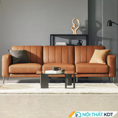 Sofa vang boc da don gian 1