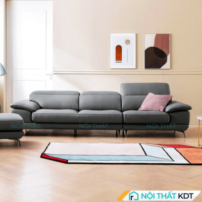 Sofa vang boc da tay vin 2 lop S155 V3 1
