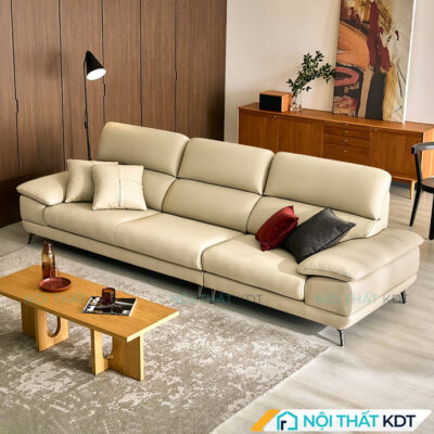 Sofa vang boc da tay vin 2 lop S155 V3 3