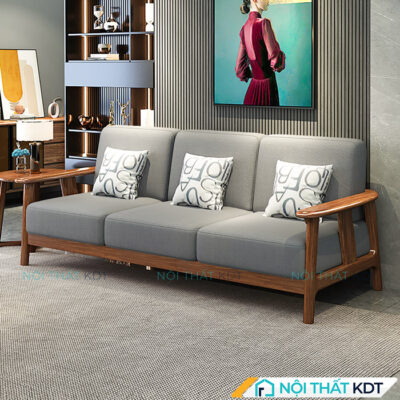 Sofa vang go dai 2m S464
