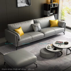 Sofa vang tay vin bo tron op go S118 15