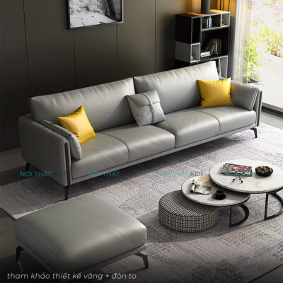 Sofa vang tay vin bo tron op go S118 15