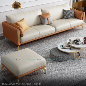 Sofa vang tay vin bo tron op go S118 17
